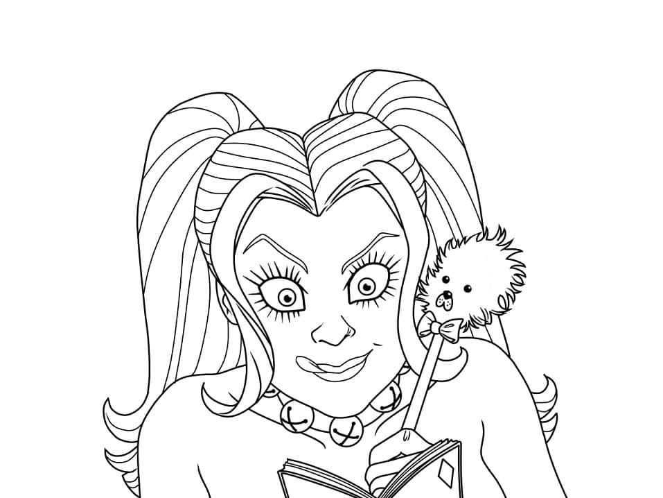 Harley Quinn gratis ausmalbilder