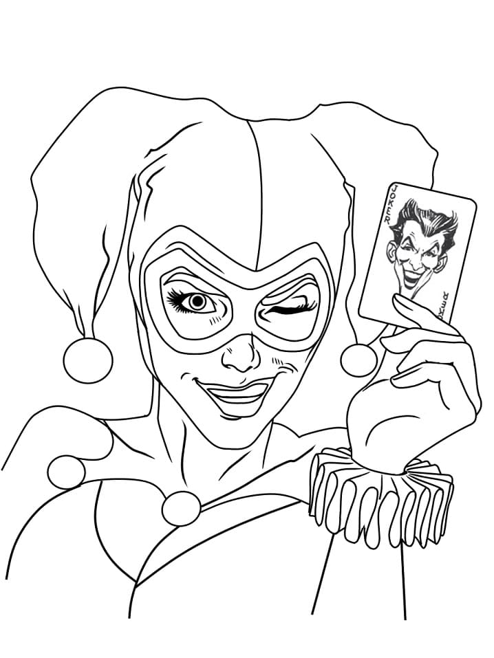Harley Quinn zum Ausdrucken ausmalbilder