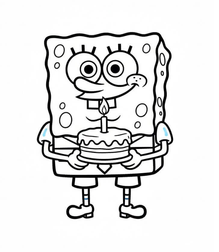Hübscher Spongebob ausmalbilder