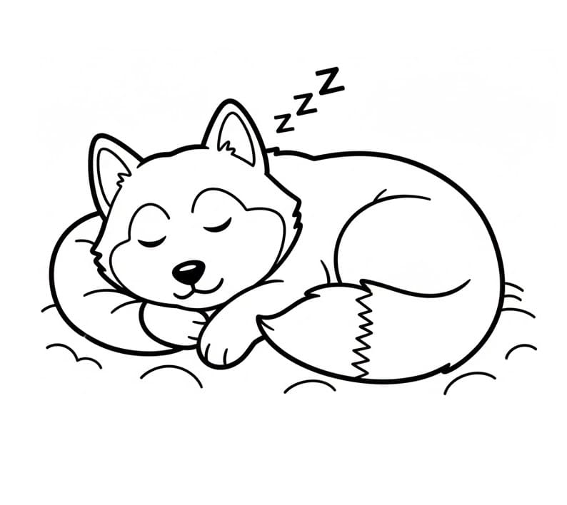 Husky Hund ausmalbilder