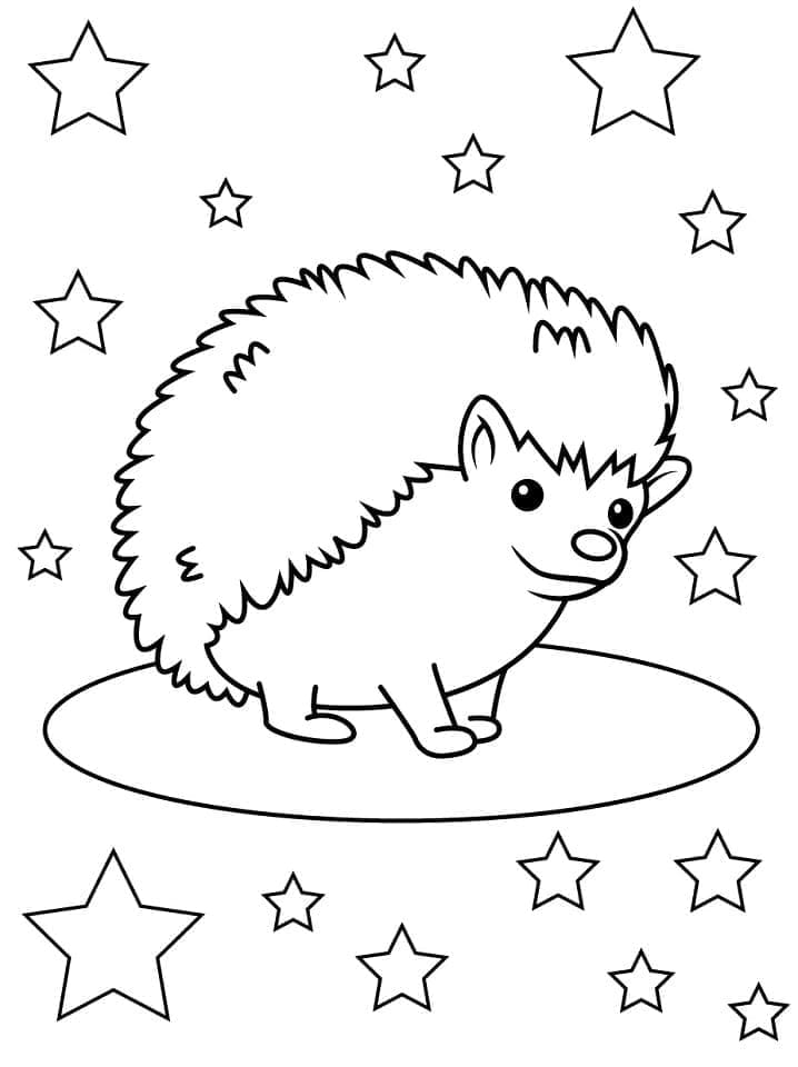Igel für 1-jährige Kinder ausmalbilder