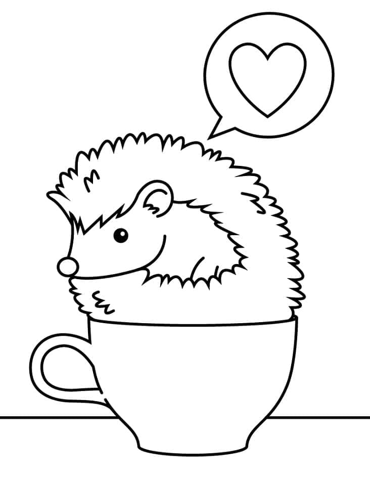 Igel für 3-jährige Kinder ausmalbilder