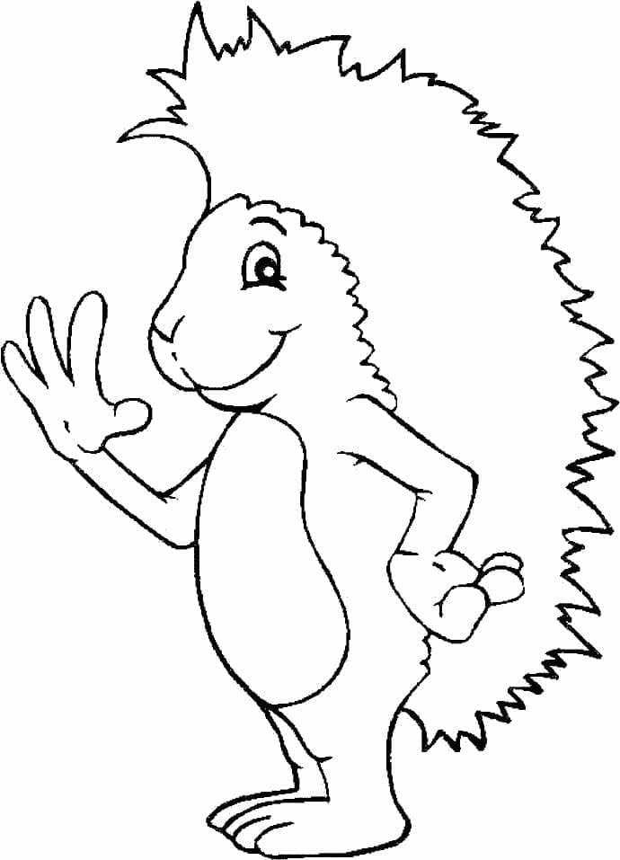Igel für 4-jährige Kinder ausmalbilder