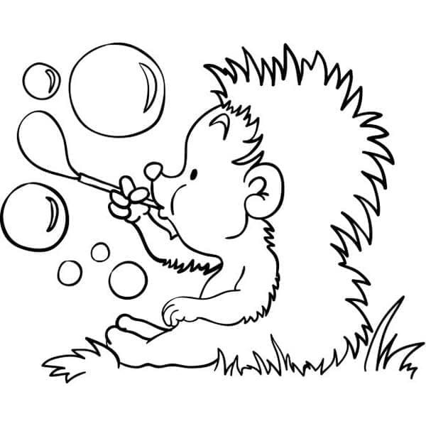 Igel für 6-jährige Kinder ausmalbilder