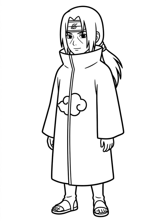 Itachi aus dem Anime Naruto ausmalbilder