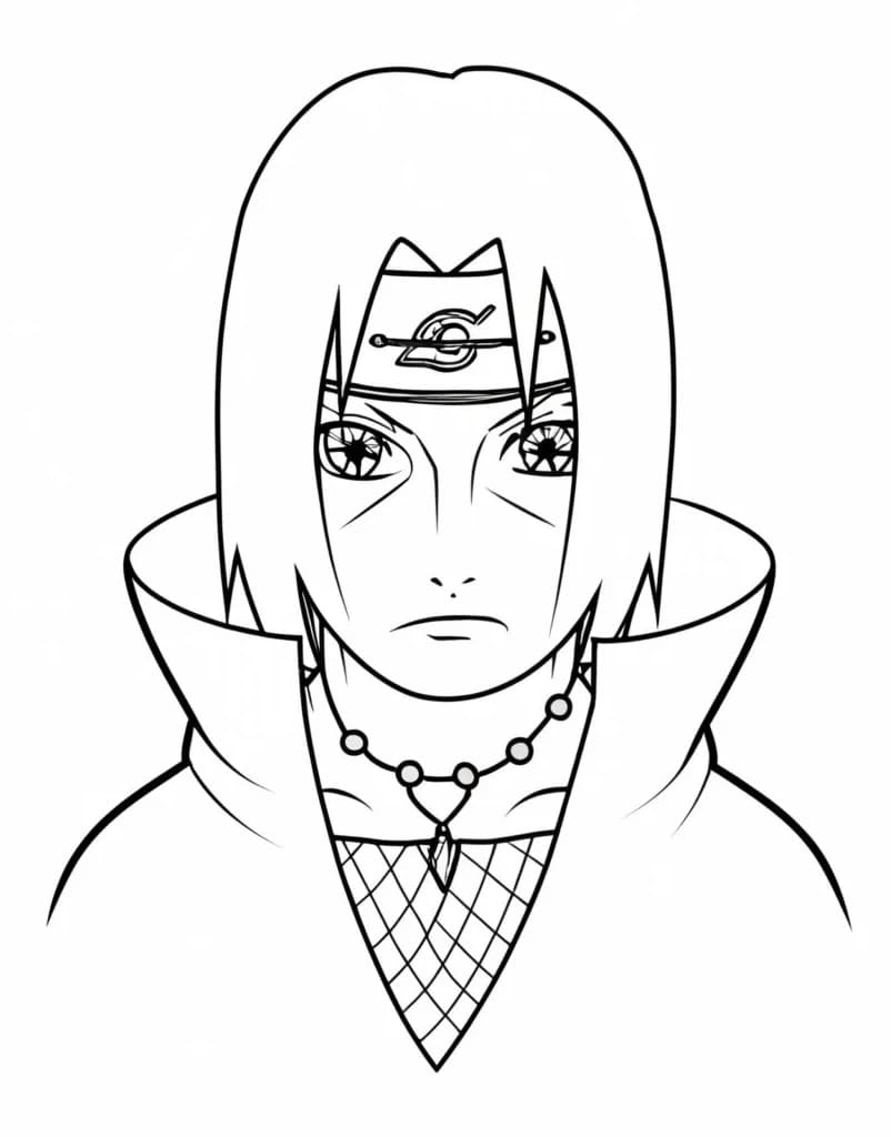 Itachi für 1-jährige Kinder ausmalbilder