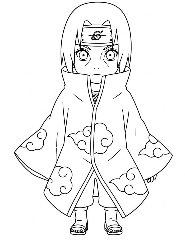 Itachi für Kinder ausmalbilder