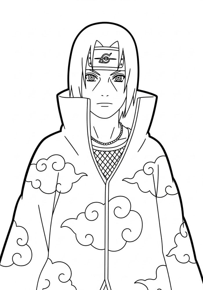 Itachi im Anime Naruto ausmalbilder