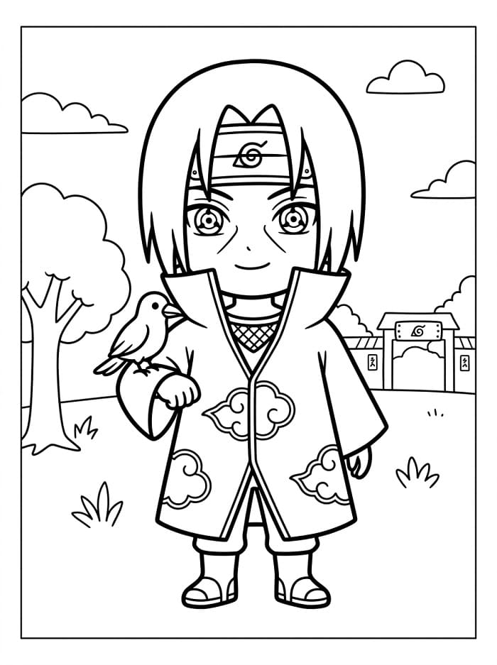 Itachi kostenlos für Kinder ausmalbilder