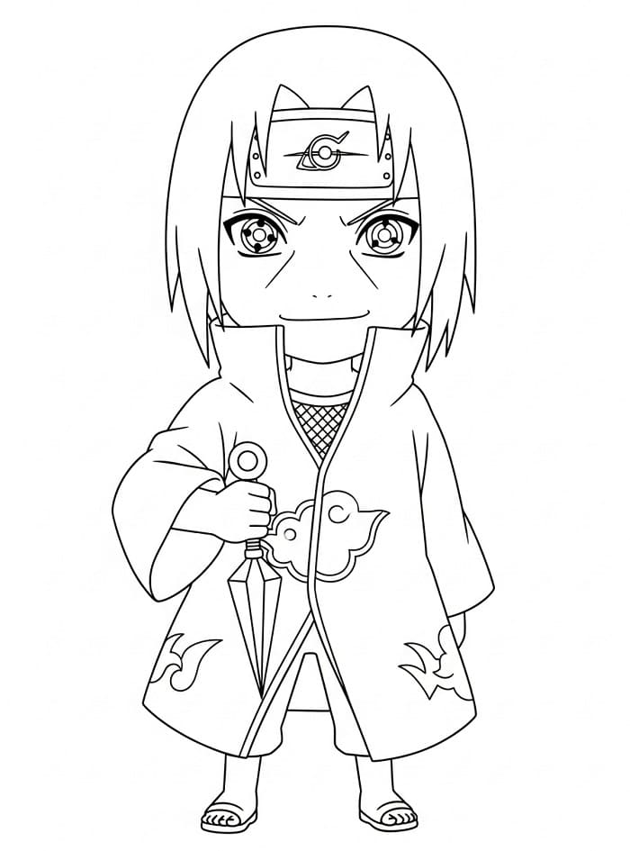 Itachi von Akatsuki ausmalbilder