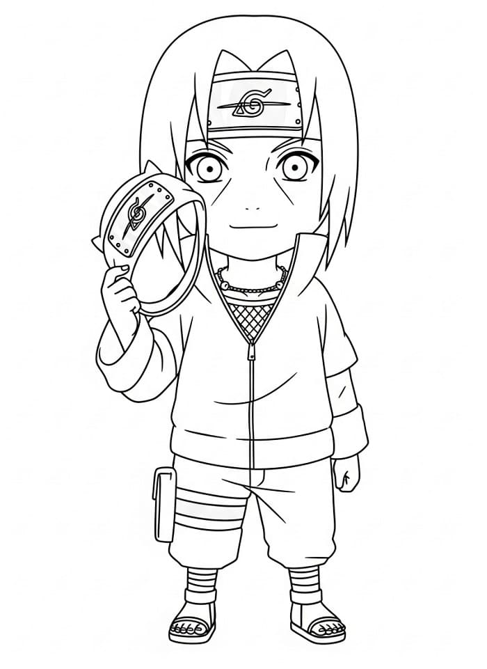 Itachi zum Ausmalen und Ausdrucken ausmalbilder