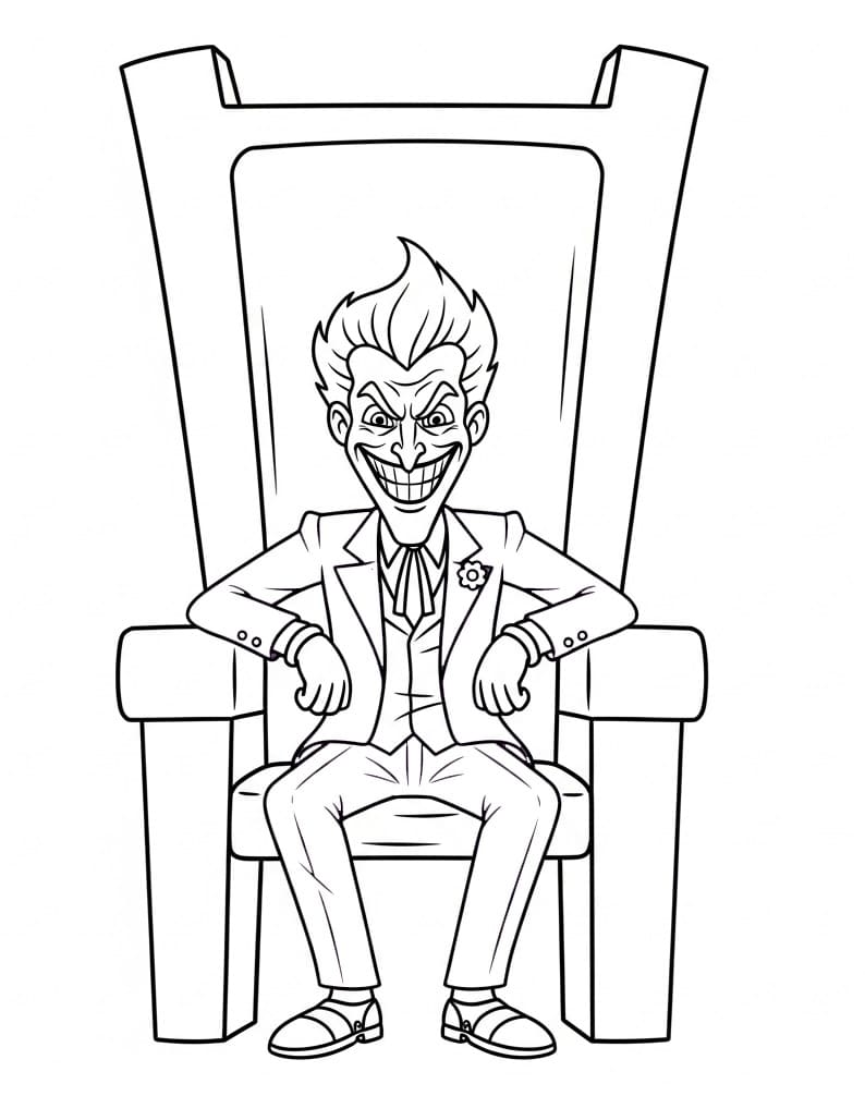 Joker Ausmalbild ausmalbilder
