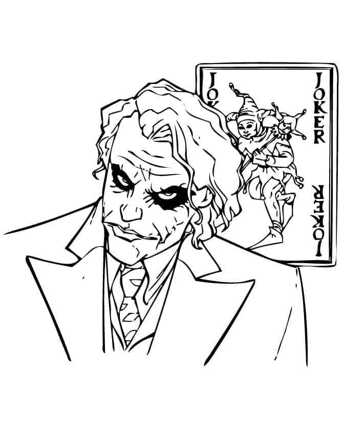 Joker für 4-jährige Kinder ausmalbilder