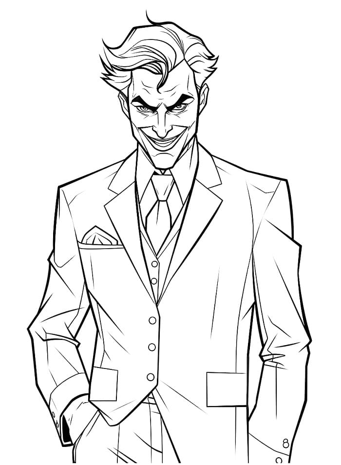 Joker gratis ausmalbilder