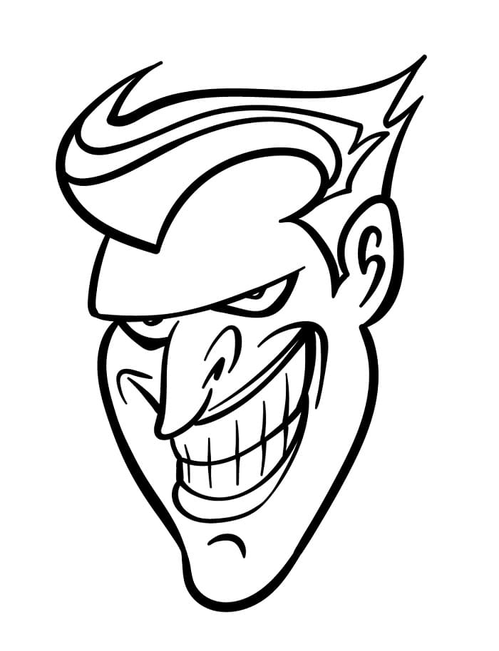 Joker kostenlos ausmalbilder