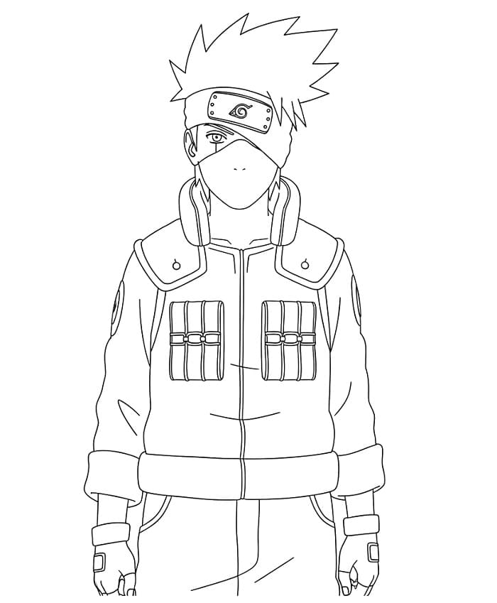 Kakashi aus Naruto ausmalbilder