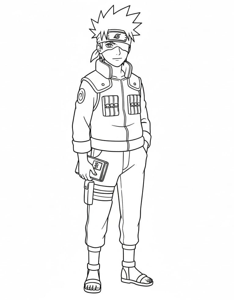 Kakashi ausdrucken ausmalbilder