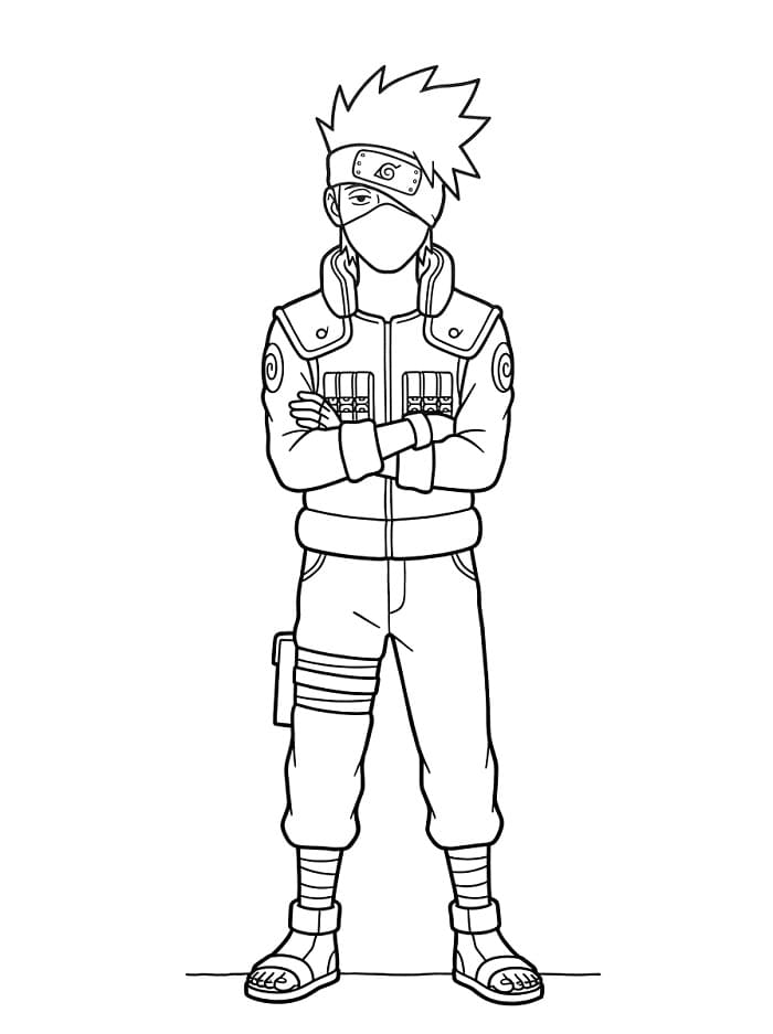 Kakashi für 2-jährige Kinder ausmalbilder