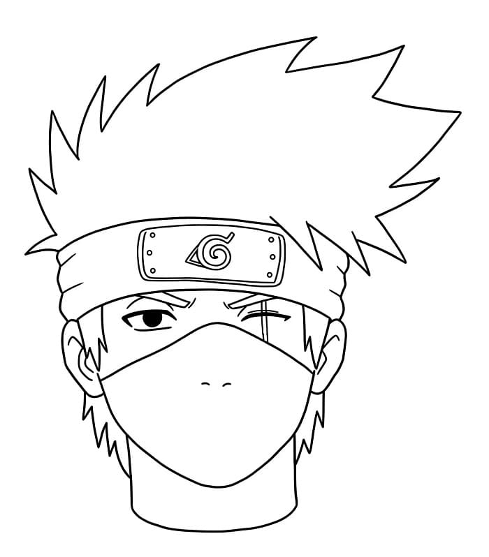 Kakashi für 3-jährige Kinder ausmalbilder