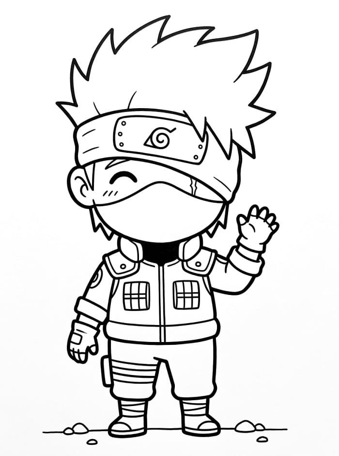 Kakashi für Kinder ausmalbilder