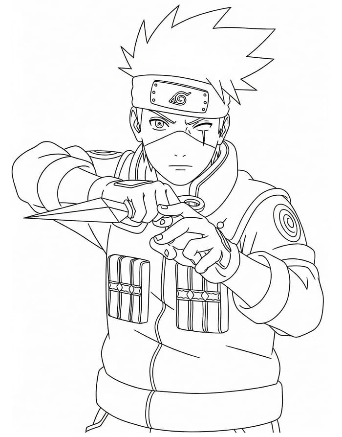 Kakashi zum Ausdrucken ausmalbilder