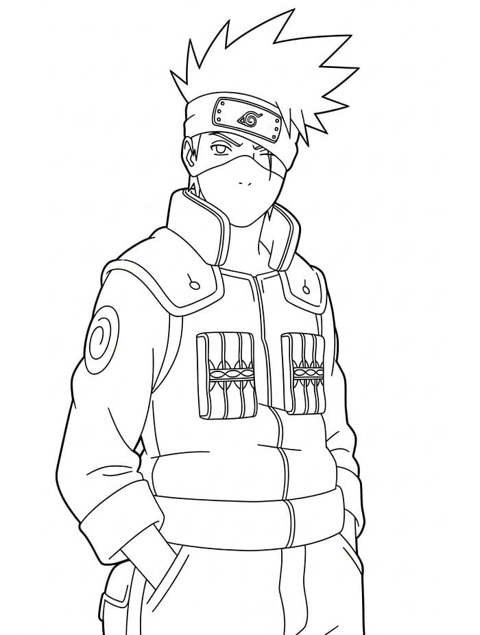 Kakashi zum Drucken ausmalbilder