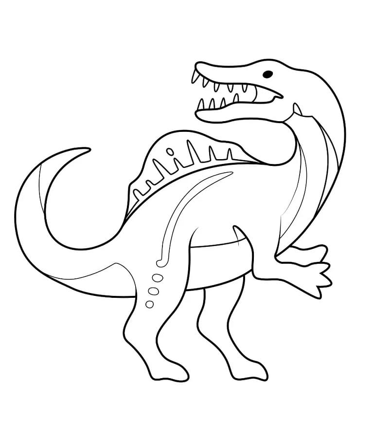 Kindgerechter Spinosaurus ausmalbilder