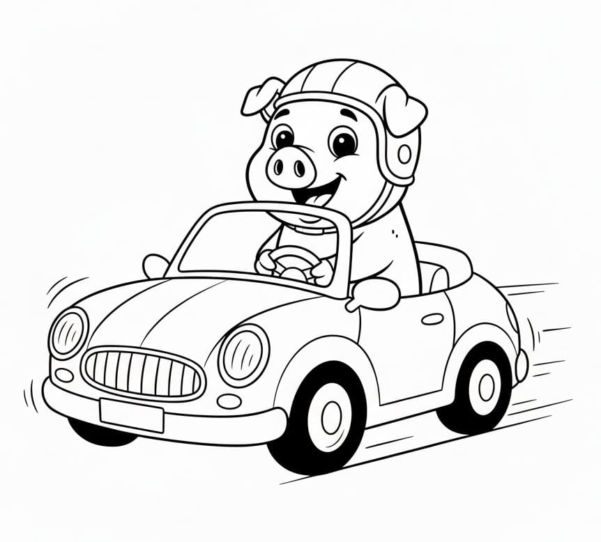 Kindgerechtes Schwein ausmalbilder