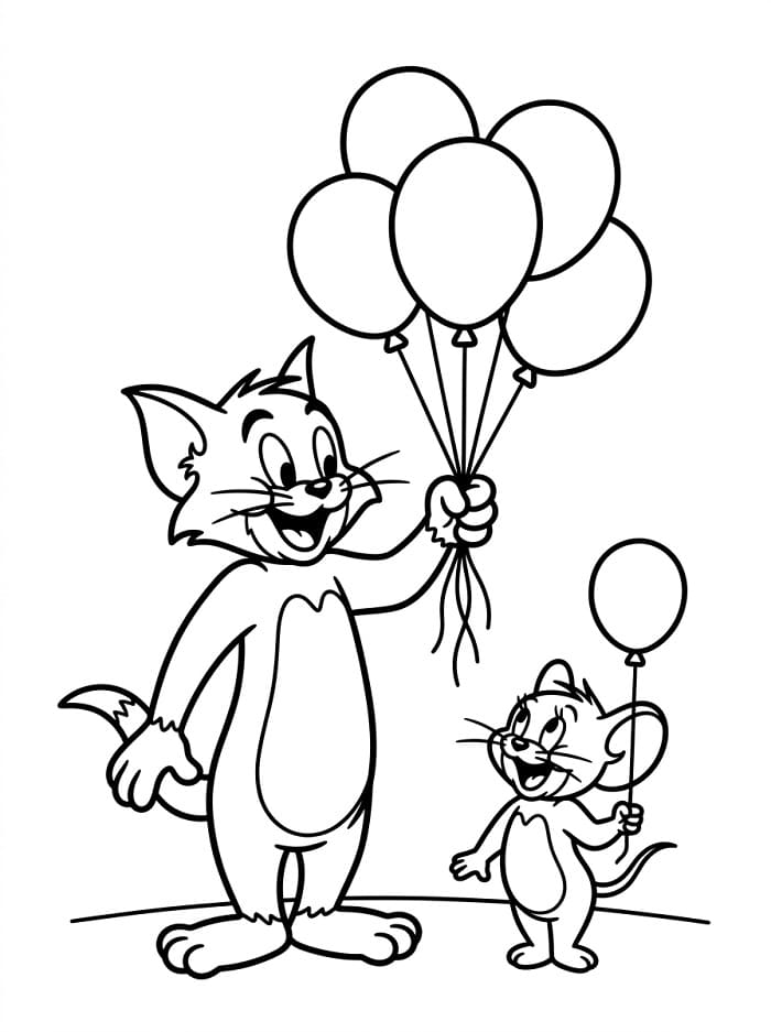 Kleine Tom und Jerry ausmalbilder