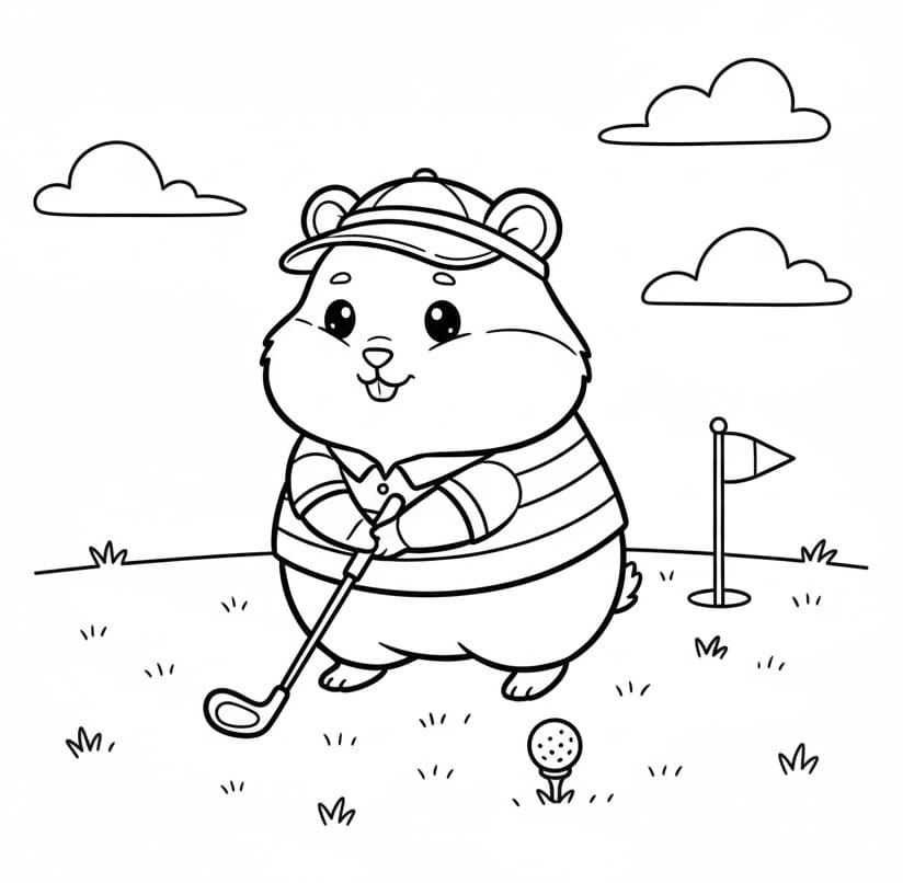 Kleiner Hamster ausmalbilder