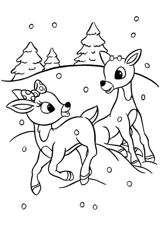 Kleiner Rudolf ausmalbilder