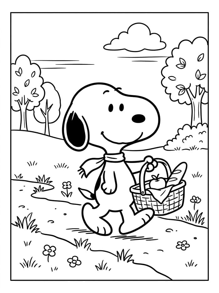 Kleiner Snoopy ausmalbilder
