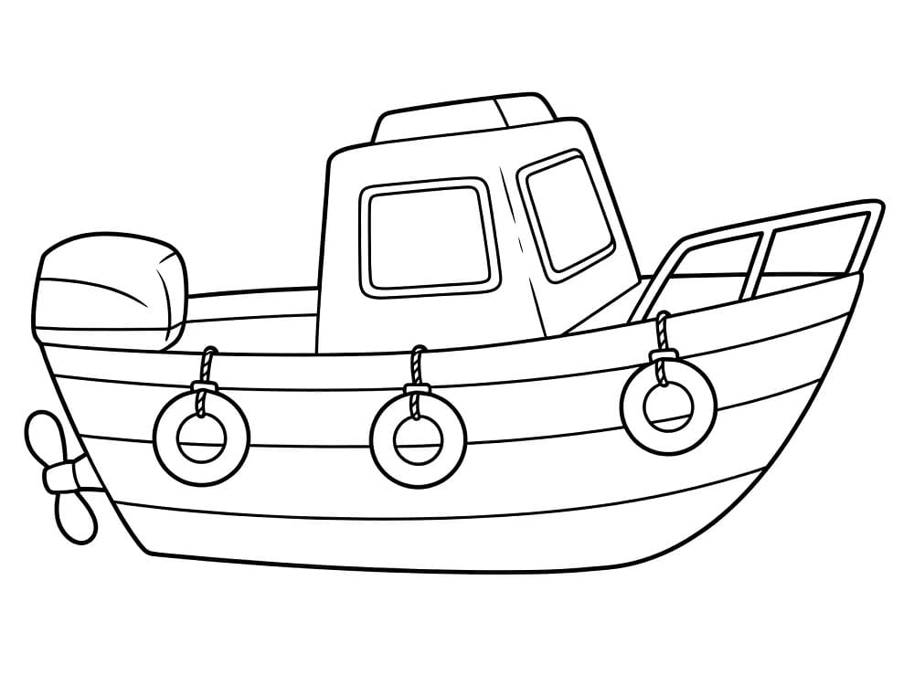 Kleines Boot ausmalbilder