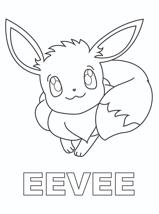 Kleines Evoli ausmalbilder