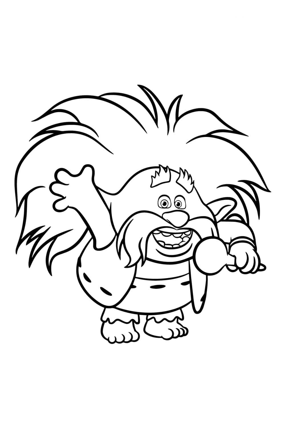 König Peppy aus Trolls ausmalbilder