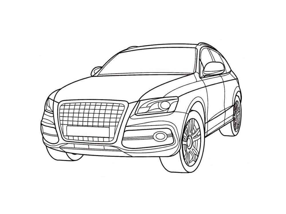 Kostenlos druckbarer Audi ausmalbilder