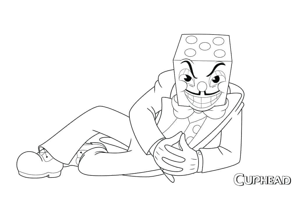 Kostenlos druckbarer Cuphead ausmalbilder