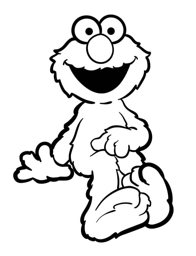Kostenlos druckbarer Elmo ausmalbilder