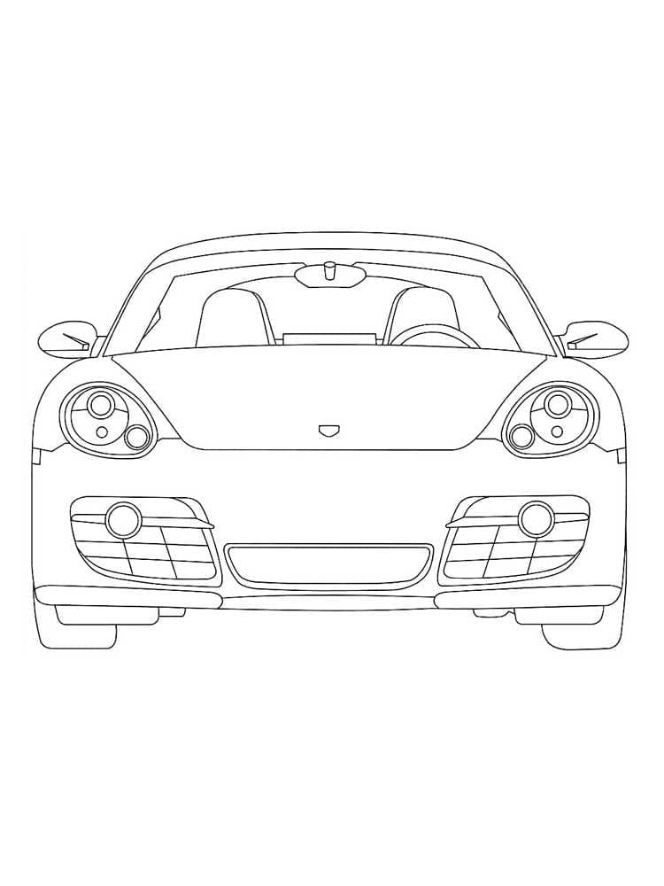 Kostenlos druckbarer Porsche ausmalbilder