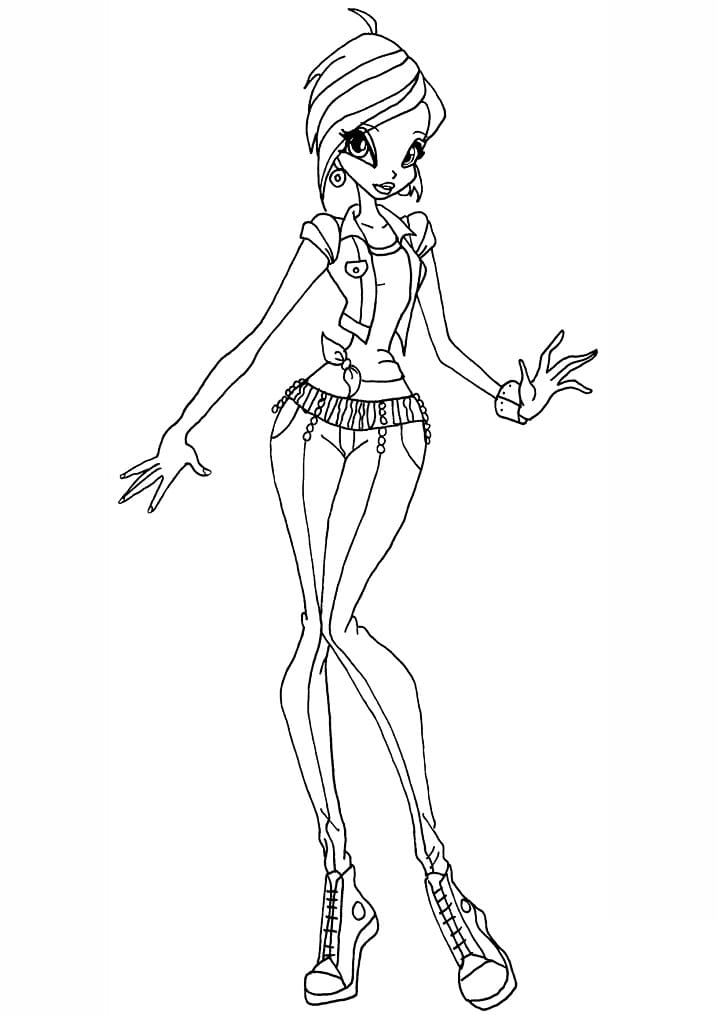 Kostenlos druckbarer Winx Club ausmalbilder