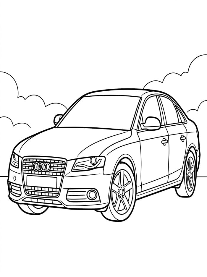 Kostenlose Audi Ausmalvorlagen ausmalbilder