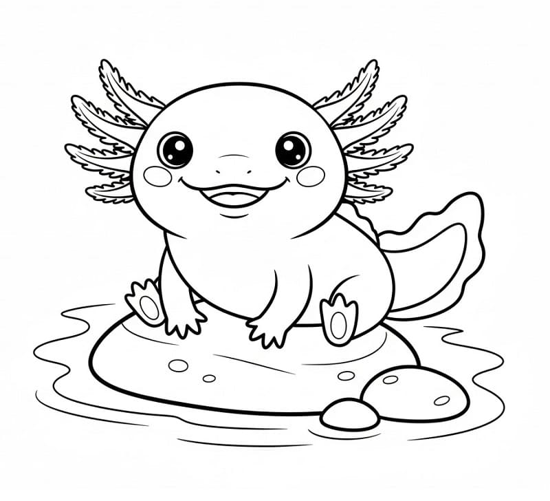 Kostenlose Axolotl Ausmalbilder ausmalbilder