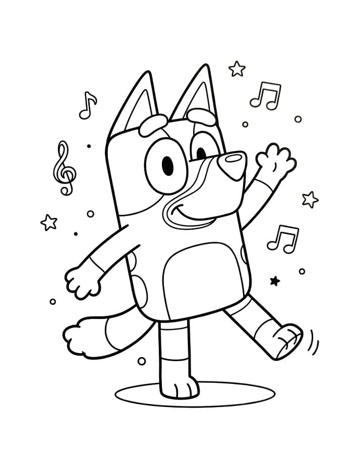 Kostenlose Bluey-Ausmalbilder ausmalbilder