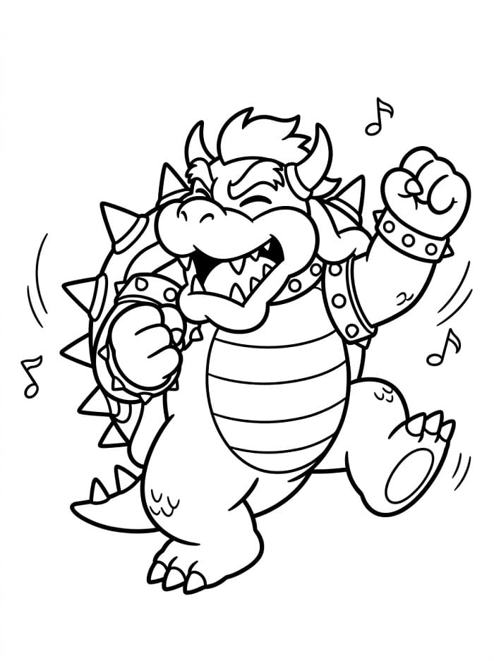 Kostenlose Bowser ausmalbilder