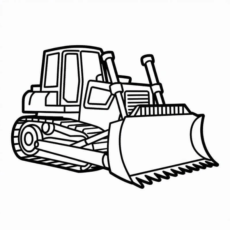 Kostenlose Bulldozer Ausmalbilder ausmalbilder