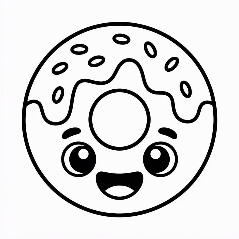 Kostenlose Donut Ausmalbilder ausmalbilder
