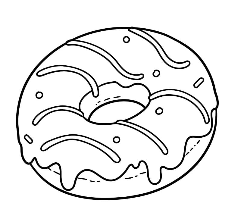 Kostenlose Donut Ausmalvorlagen ausmalbilder