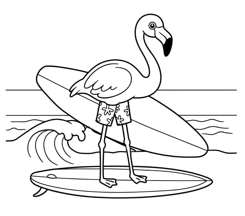 Kostenlose Flamingo Ausmalvorlagen ausmalbilder