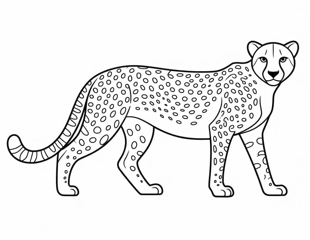 Kostenlose Gepard Ausmalbilder ausmalbilder