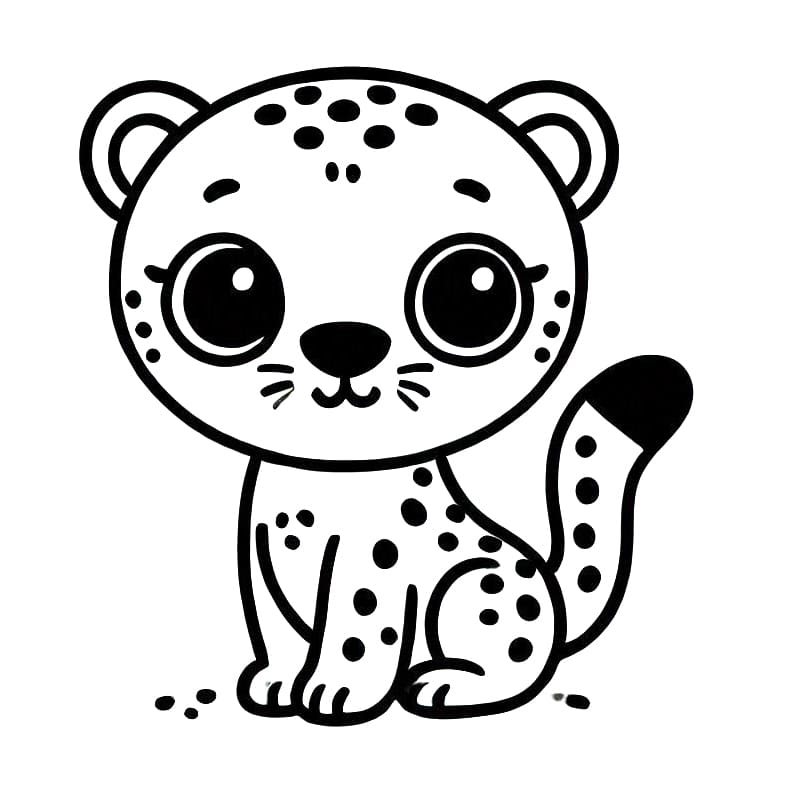 Kostenlose Gepard Ausmalvorlagen ausmalbilder